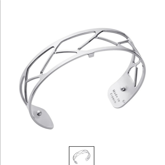 Les Georgettes Tresse bracelet - silver and leather - Picture 5 of 5